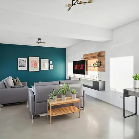 Lejlighed Design-apartment - Zentrum - 2 Balkons - 118m2 - Netflix Bochum